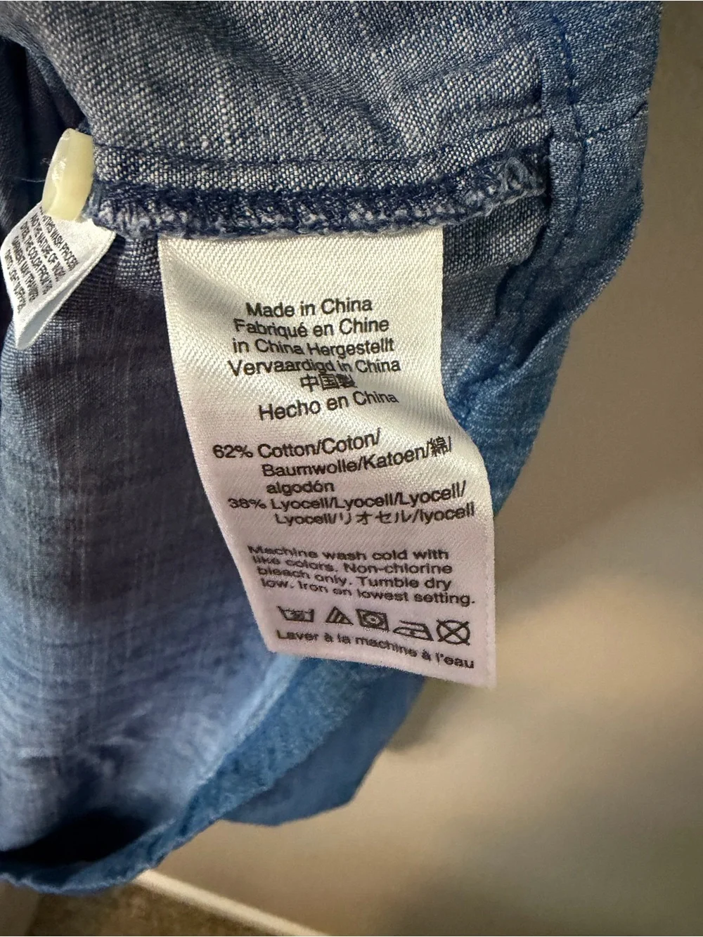 J. Crew Denim chambray Button-Front Shirt Dress in Blue 2